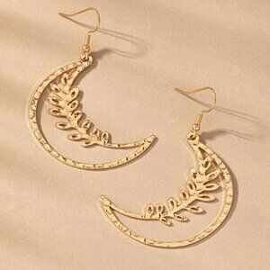 SHEA MOON LEAF DROP EARRINGS